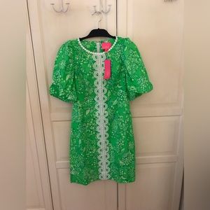 Lilly Pulitzer Alyce Elbow Sleeve Stretch Cotton Shift NWT